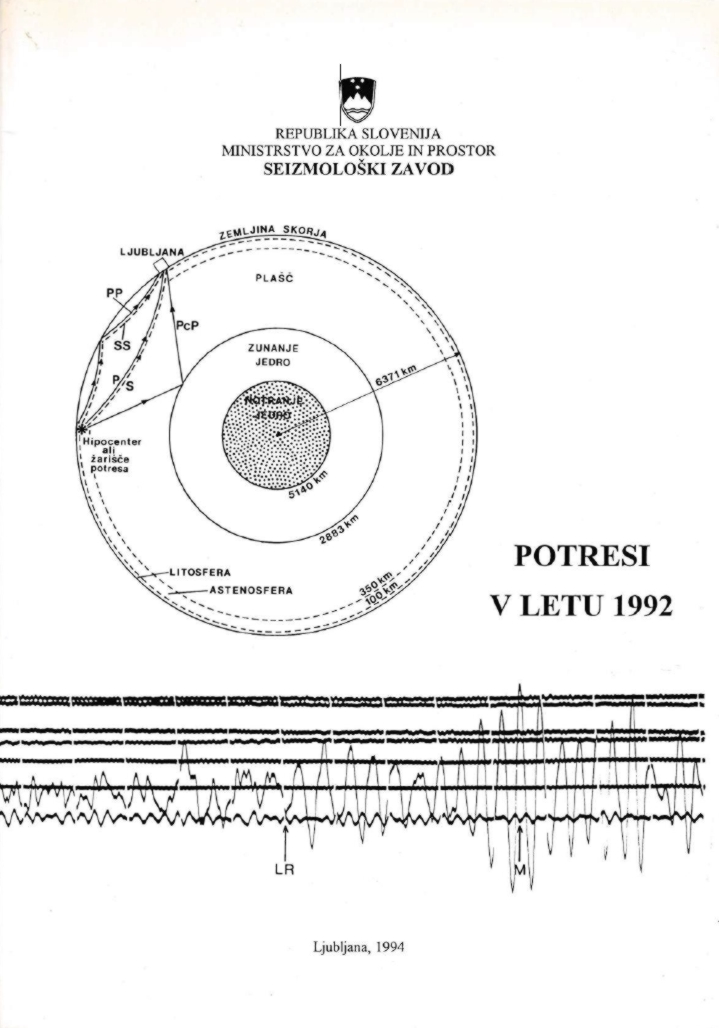 Potresi v letu 1992