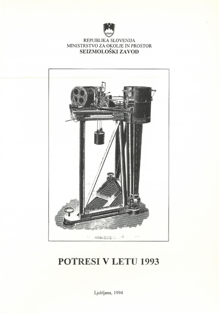 Potresi v letu 1993